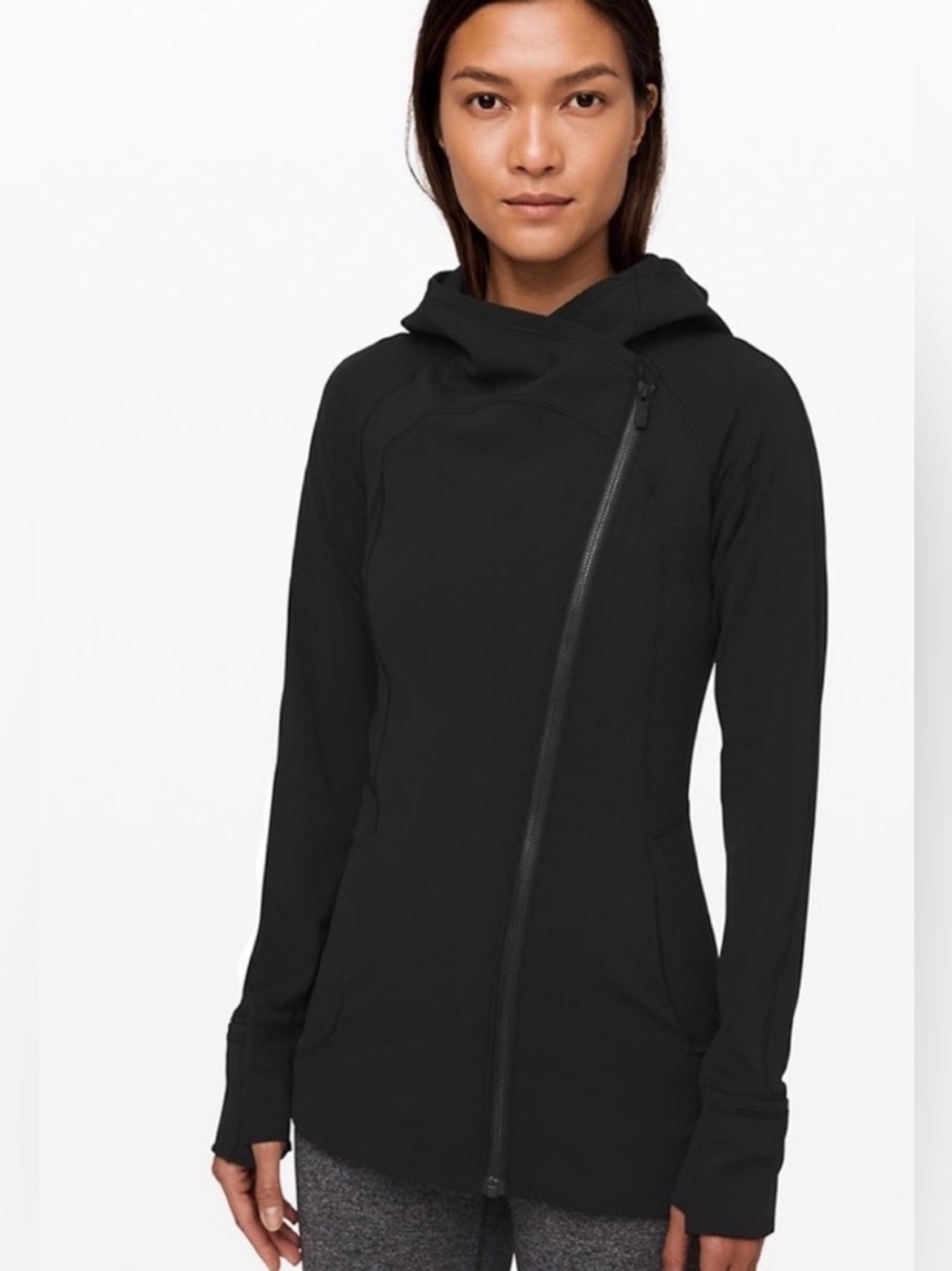 EUC Lululemon Women’s Black Every Journey Jacket Performance Hoodie - Size 10